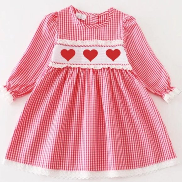 SMOCKED RAGLAN SLEEVE DRESS MY FOLK ART HEART